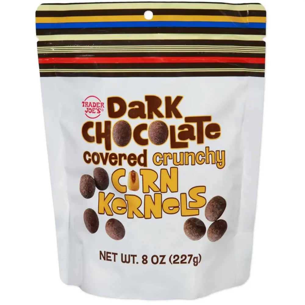 Trader Joe's — Dark Chocolate Covered Crunchy Corn Kernels